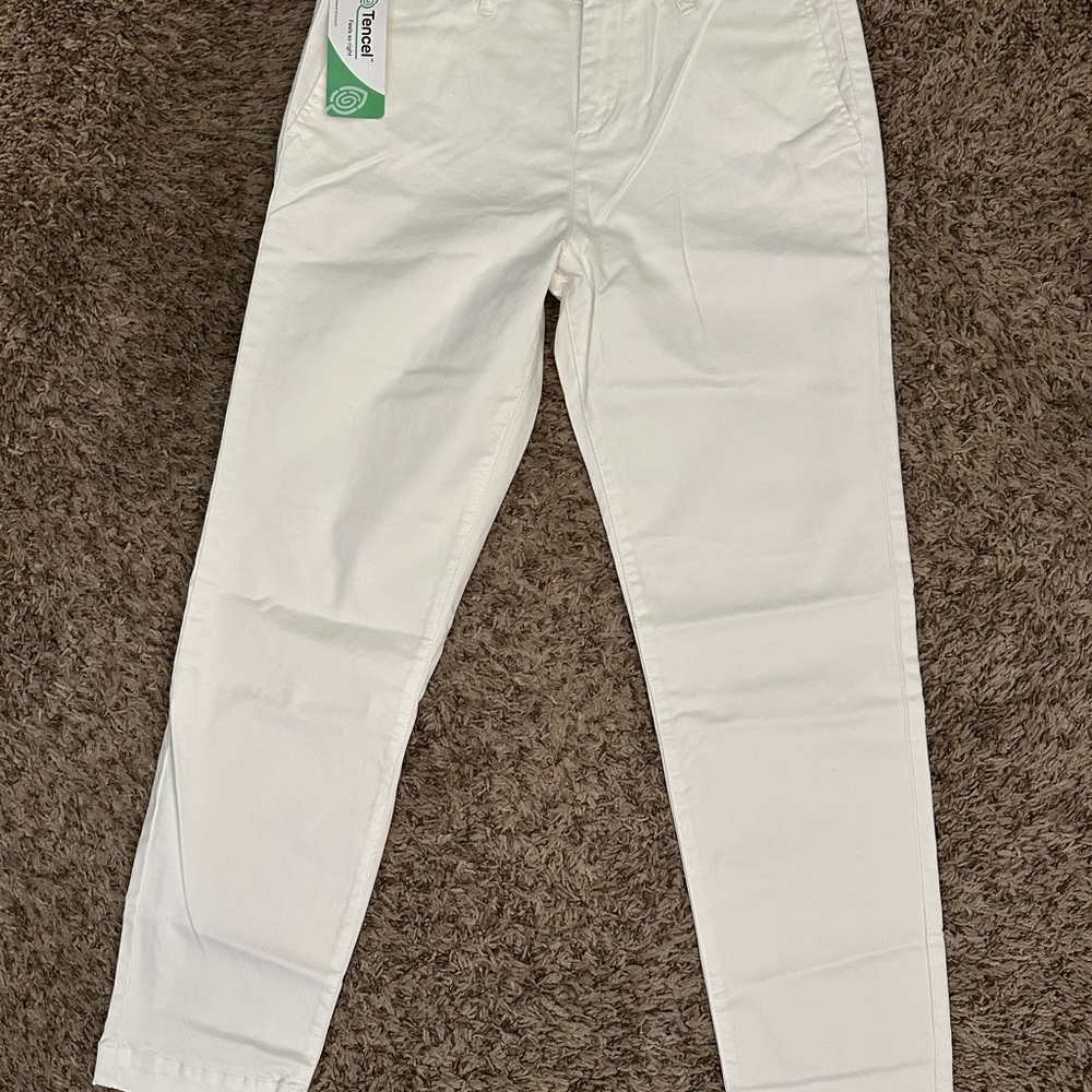 Nautica Tencel Ankle Trousers in White